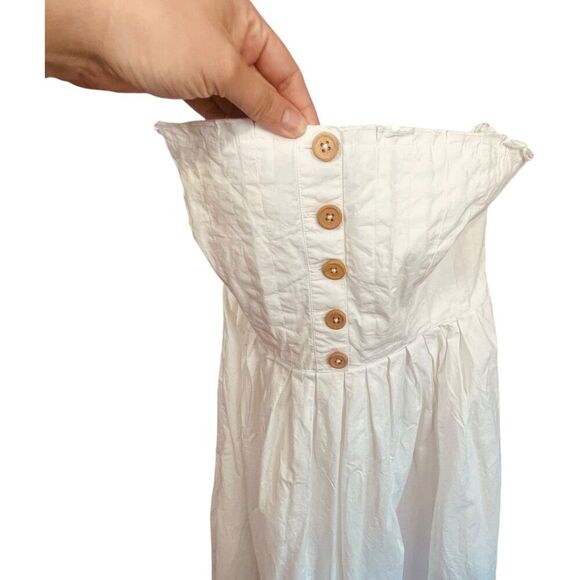 Free People Lilah Pleated Tube Midi Dress - Picture 8 of 13